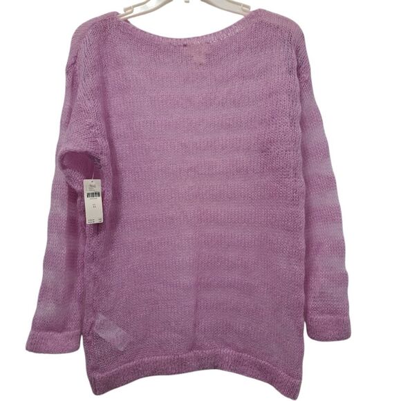 Anthropologie Maeve Wool Blend Sheer Lightweight Pullover Oversized Sweater XS - Picture 3 of 16